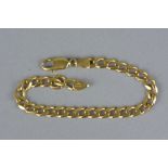 A 9CT BRACELET, approximate length 19.5cm, approximate weight 16 grams