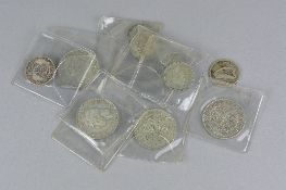 A QUANTITY OF PRE 1947 AND OTHER COINS