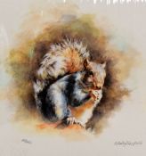 MANDY SHEPHERD, 'GRAY SQUIRREL', a limited edition print 412/750, signed and numbered in pencil,