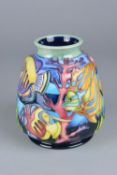A MOORCROFT POTTERY MARTINIQUE PATTERN VASE, impressed and painted marks, height approximately