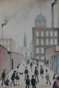 LAURENCE STEPHEN LOWRY RA (BRITISH 1887-1976), Mrs Swindell's picture, a colour print, bears Fine