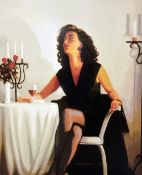 JACK VETTRIANO, (BRITISH B.1951), 'Table For One', a Limited Edition print, 216/295, signed and