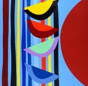 SIR TERRY FROST, RA (BRITISH 1913-2003),'Vertical Rhythm II', a Limited Edition print, 43/85, signed