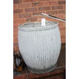 A GALVANISED DOLLY TUB, and two other galvanised buckets (3)