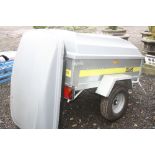 A FRANC REMORQUES SINGLE AXLE TRAILER, length 2.27m x 1.35m, gross weight 500kg, max load 407kg,
