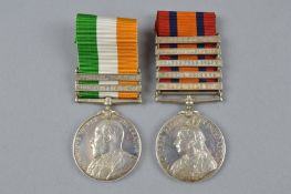 A QSA/KSA PAIR OF MEDALS, bars QSA (Orange Free State, Cape Colony, Transvaal, Relief of