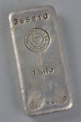 A 1 KILO BAR OF .999 SILVER, No.365810 Metaux Precieux SA Metalor