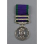 GENERAL SERVICE MEDAL, ERII two bars, South Arabia, Radfan, correctly named to 23909479 Pte K.