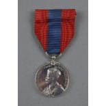 GEORGE V CROWNED BUT IMPERIAL SERVICE MEDAL, named Alfred Henderson