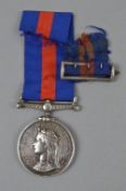 A NEW ZEALAND MEDAL, reverse dated 1860-1865, with original ribbon bar pin attachment, named to 3270