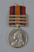 QSA MEDAL, bars (Driefontein, Paardeberg, Relief of Kimberley), correctly named to 5559 Pte J.