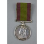AFGHANISTAN MEDAL, (no bar), obverse type 1878-9-80, correctly named to 1337 Pte V. Davies 66th