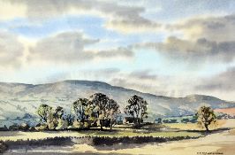 E. CHARLES SIMPSON (BRITISH 20TH CENTURY), 'Early Morning, Coverdale with Dead Man's Hill',