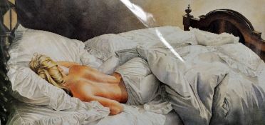 KAY BOYCE (BRITISH, 20TH CENTURY), 'Repose' a limited edition print of a young lady sleeping in bed,