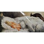 KAY BOYCE (BRITISH, 20TH CENTURY), 'Repose' a limited edition print of a young lady sleeping in bed,
