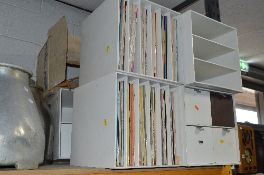 EIGHT CUBED PALASET MID CENTURY STACKING SHELVES , all 34.5cm squared