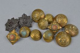 A MIXED LOT, to include Army Service Corps buttons, etc
