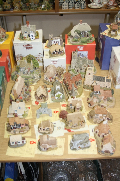 TWENTY FOUR LILLIPUT LANE SCULPTURES, (four boxed) all brown backstamp, to include 'Hopcroft