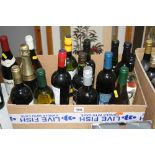 FOURTEEN BOTTLES OF WINES, PORTS AND CHAMPAGNE, to include one bottle of Chateau Caronne Ste Gemme