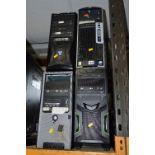 FOUR PC TOWERS, with components inside (spares)