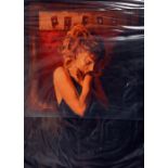 MARK SPAIN (BRITISH, 20TH CENTURY), 'In My Thoughts', a limited edition print of a young woman in