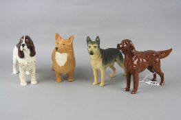 FOUR BESWICK DOGS, to include Irish Setter 'Sugar of Wendover', No.966, Cocker Spaniel 'Horseshoe