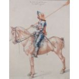 AFTER ALBRECHT DURER (1471-1528) 'Study of a Rider', a 20th Century print of a Knight mounted on