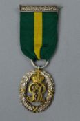 A GEORGE V TERRITORIAL DECORATION, silver and silver gilt, hallmarked to reverse