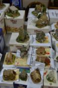 TWELVE BOXED LILLIPUT LANE SCULPTURES FROM ENGLISH SOUTH WEST SERIES 'Convent in the Woods', 'Old