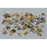 A BAG OF MISCELLANEOUS SILVER AND COSTUME EARRING SETS, etc, approximate weight 85.0 grams