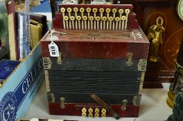 A CZECHOSLOVAKIAN ACCORDIAN/SQUEEZE BOX