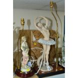 A BOXED FLORENCE GIUSEPPE ARMANI FIGURAL LAMP BASE, shaped as a ballerina 'Giselle' height