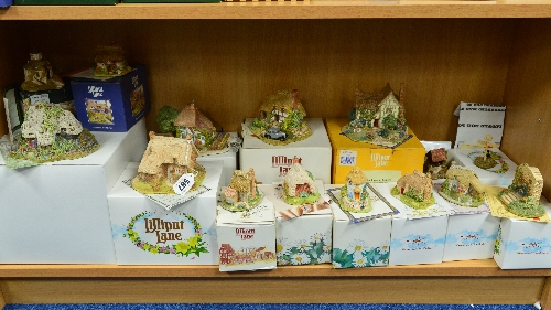 FIFTEEN BOXED LILLIPUT LANE SCULPTURES, to include collectors club special pieces 'Bridle Way'