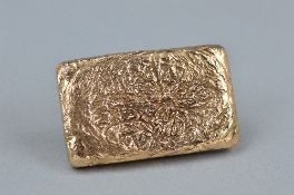 AN INVESTMENT INGOT OF HALLMARKED 9ct GOLD, approximate weight 163 grams