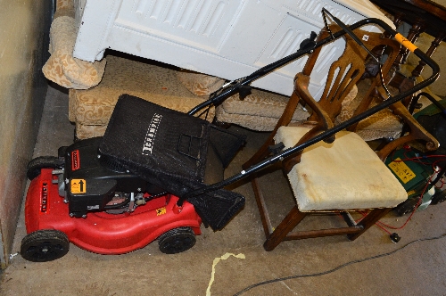 A CHAMPION ROTARY PETROL LAWN MOWER, with grassbox