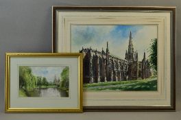 MIKE KILLFOYLE ATD, RBSA (BRITISH, 20TH CENTURY) 'Lichfield Cathedral from the North East corner