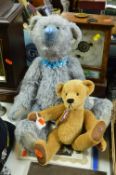 TWO BRENDA PARAMORE TEDDY BEARS, 'Hyacinth' and 'Richie', both jointed bodies heights 48cm and