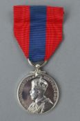 GEORGE V CROWNED BUT IMPERIAL SERVICE MEDAL, named Alfred Henderson