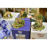 FIVE BOXED LILLIPUT LANE ANNIVERSARY SCULPTURES, 'Honeysuckle Cottage 1992' (10th Anniversary