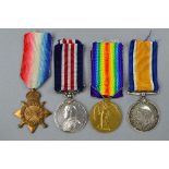 A MILITARY MEDAL, WWI group of four medals, correctly named to M.M. 78274 L/Sjt E. Gallagher 15