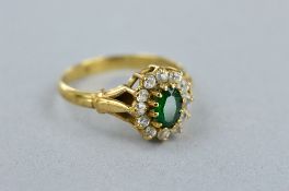 A 9CT DRESS RING, SIZE M, approximate weight 2.3 grams