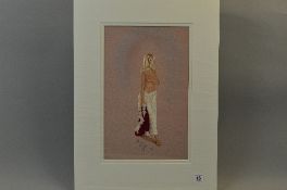 KAY BOYCE (BRITISH - CONTEMPORARY) 'SCARLETT' a limited edition print of a scantily clad woman 82/