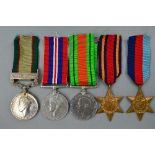 PRE AND WWII GROUP OF FIVE MEDALS, to 5932412 CPL. A. George, Suffolk Reg't consisting 1939-45,