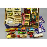 A QUANTITY OF BOXED AND UNBOXED DIECAST VEHICLES, to include boxed Matchbox 'Models of Yesteryear'