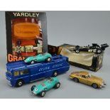 A UNBOXED CORGI MAJOR TOYS ECURIE ECOSSE RACING CAR TRANSPORTER, No.1126, version with logo and