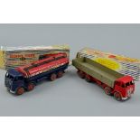 A BOXED DINKY TOYS FODEN 14T TANKER 'REGENT', playworn condition but complete, hook bent and has
