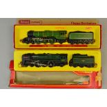 TWO BOXED TRI-ANG HORNBY OO GAUGE LOCOMOTIVES, Class A3 'Flying Scotsman' No.4472, L.N.E.R. green