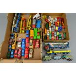 A QUANTITY OF UNBOXED AND ASSORTED PLAYWORN DIECAST VEHICLES, to include Corgi Toys Studebaker