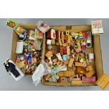 A QUANTITY OF BOXED AND UNBOXED DOLLS FURNITURE AND ACCESSORIES, to include a number of Dol-Toi