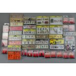 A QUANTITY OF BOXED HO GAUGE PLASTIC FIGURES, Preiser, Noch, Woodland Scenics, etc, majority look to